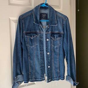 Abercrombie & Fitch loose denim jacket 100% cotton